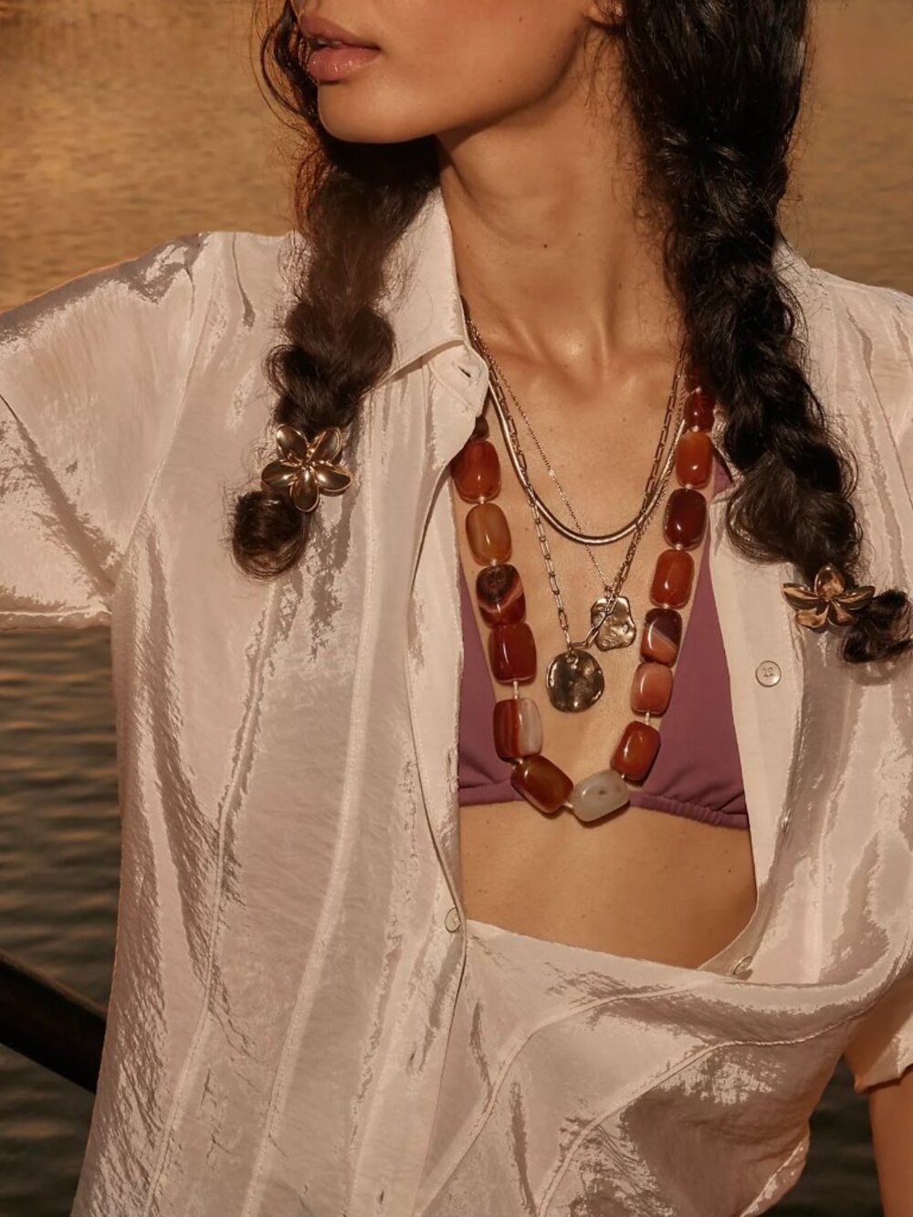 Brand New Free People Semi-Precious Stone Necklace - NWT